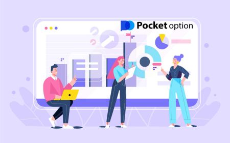 Kaip prisijungti ir pradėti prekiauti skaitmeninėmis opcijomis „Pocket Option“.