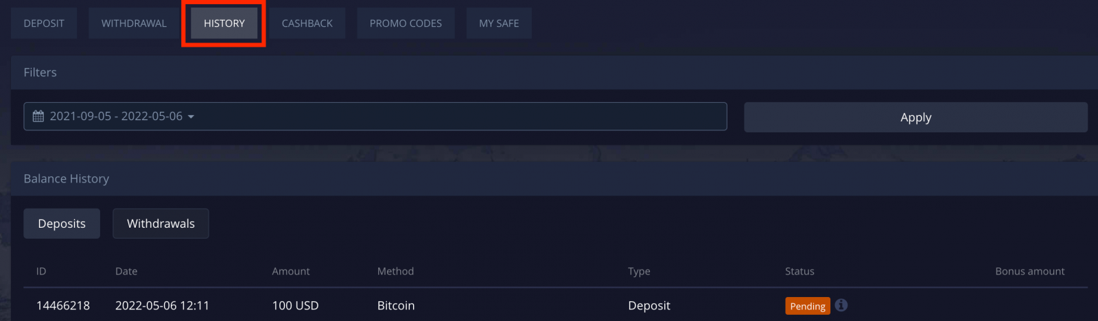 Deposit Money in Pocket Option via Bank Cards (Visa / Mastercard), Bank Transfer, E-payments (OVO, Doku, QRIS, VLoad, WebMoney, Jeton, Perfect Money, FasaPay, Advcash) and Cryptocurrency in Indonesia