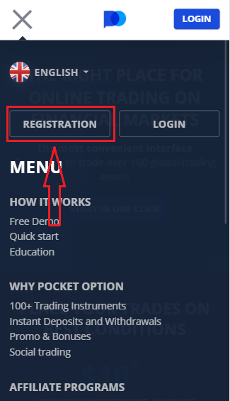 How to Create an Account and Register with Pocket Option