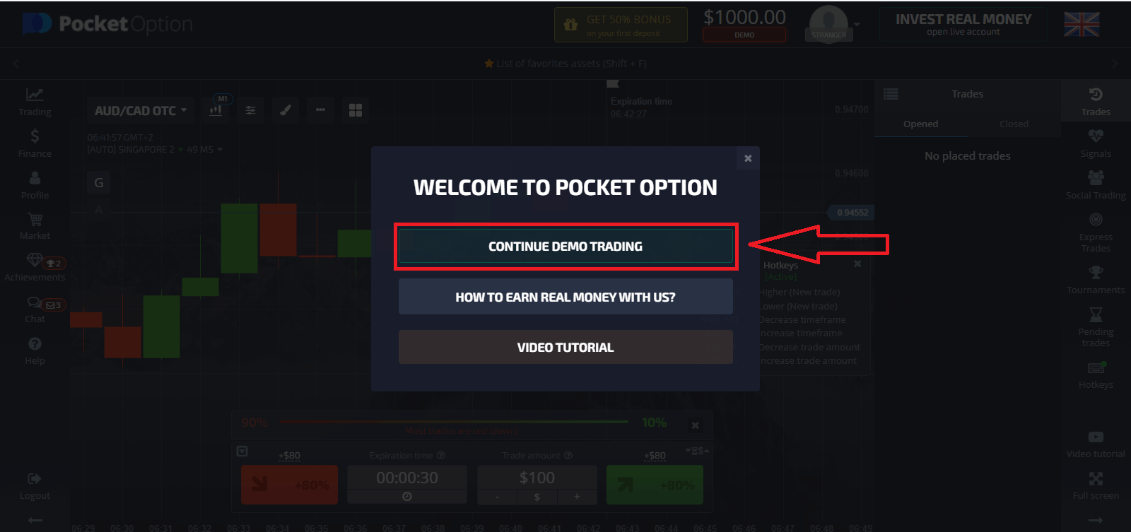 How to Sign Up and Deposit Money at Pocket Option