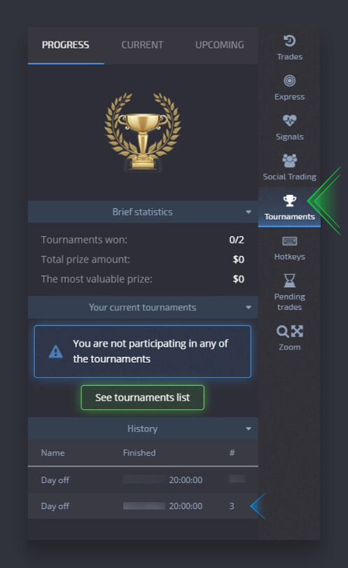 How to Participate the Tournament in Pocket Option - Claiming a Prize
